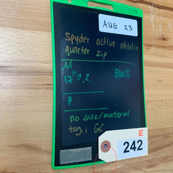 Spyder Active Sweatshirt Mens S Small Black Athletic Quarter Zip ProW=B Pullover - Picture 8 of 9